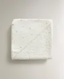 Zara Home Детское полотенце с капюшоном из хлопка, экрю, 80x80 см · 5674/423 — фото 5