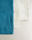 Zara Home Полотенце для лица и рук из хлопка, экрю, 30x30 см (3 шт.) · 5674/724 — фото 6