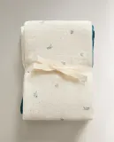 Zara Home Муслиновые салфетки из хлопка, экрю, 55x55 см (3 шт.) · 5674/767 — фото 5