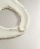Zara Home Полотенце для лица и рук из хлопка, экрю, 25x21 см — фото 3