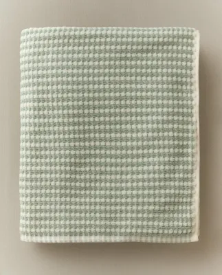 Zara Home Полотенце для лица и рук из хлопка, зелёный · 4587/013
