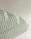 Zara Home Полотенце для лица и рук из хлопка, зелёный · 4587/013 — фото 5