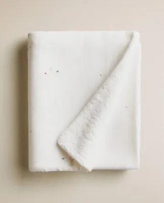 Zara Home Полотенце для лица и рук из хлопка, экрю, 90x50 см · 5673/013