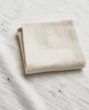Zara Home Муслиновые салфетки из хлопка, экрю, 55x55 см (2 шт.) — фото 2