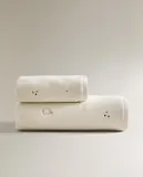 Zara Home Полотенце для лица и рук из хлопка, бежевый · 4680/013 — фото 8