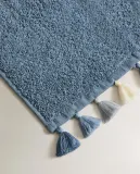 Zara Home Полотенце для лица и рук из хлопка, голубой — фото 4