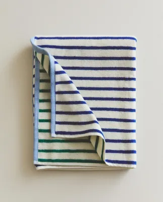 Zara Home Полотенце для лица и рук из хлопка, в полоску · 5638/013