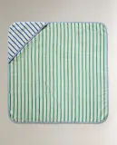 Zara Home Детское полотенце с капюшоном из хлопка, в полоску, 80x80 см — фото 5