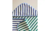 Zara Home Детское полотенце с капюшоном из хлопка, в полоску, 80x80 см — фото 8