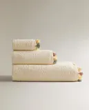 Zara Home Полотенце для лица и рук из хлопка, слоновая кость · 3519/013 — фото 2