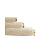 Zara Home Полотенце для лица и рук из хлопка, слоновая кость · 3519/013 — фото 5