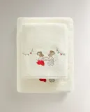 Zara Home Полотенце для лица и рук из хлопка, бежевый · 4698/013 — фото 7