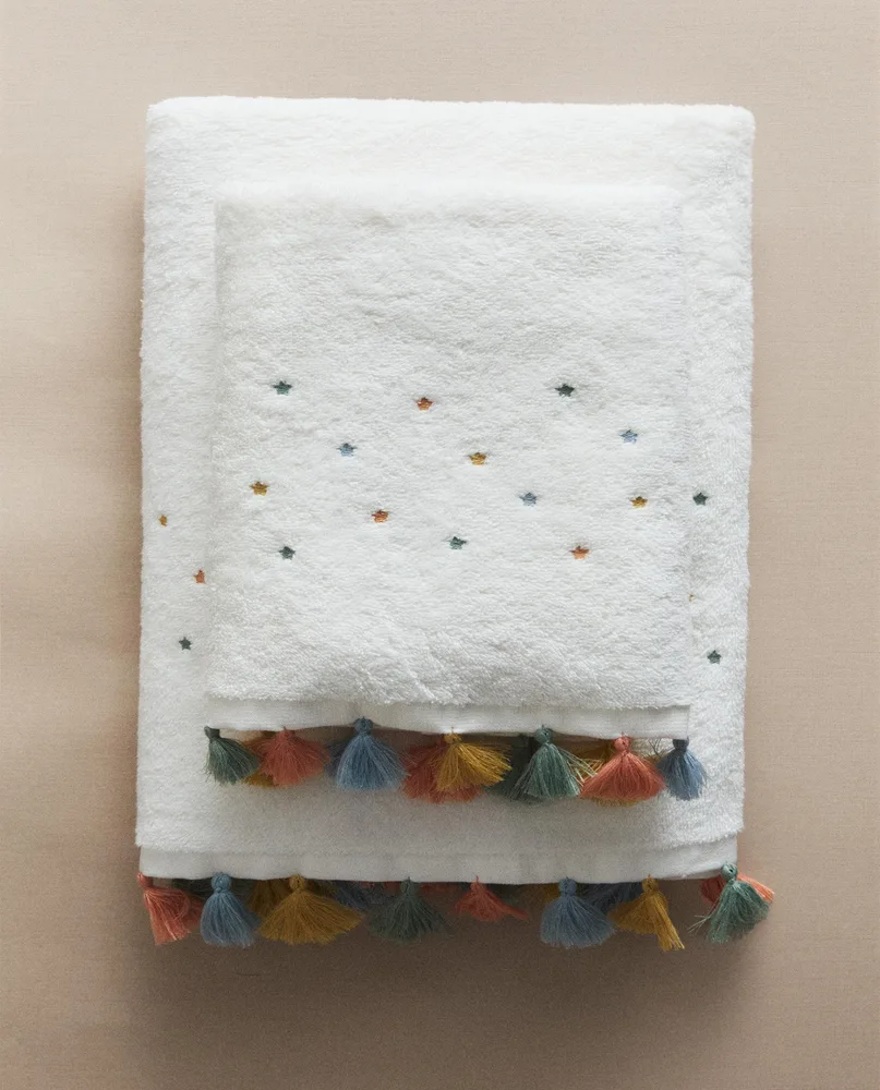 Zara Home Полотенце для лица и рук из хлопка, z amana biel · 5650/013