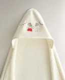 Zara Home Детское полотенце с капюшоном из хлопка, бежевый, 80x80 см · 4698/423 — фото 5