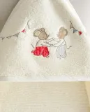 Zara Home Детское полотенце с капюшоном из хлопка, бежевый, 80x80 см · 4698/423 — фото 7