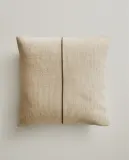 Zara Home наволочка декоративная из хлопка, терракотовый, в полоску, 45x45 см — фото 1