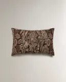 Zara Home наволочка декоративная из хлопка, коричневый — фото 4