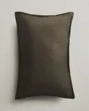 Zara Home наволочка декоративная из льна, хаки, 40x60 см — фото 1