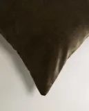 Zara Home наволочка декоративная из хлопка, хаки, 40x60 см — фото 6