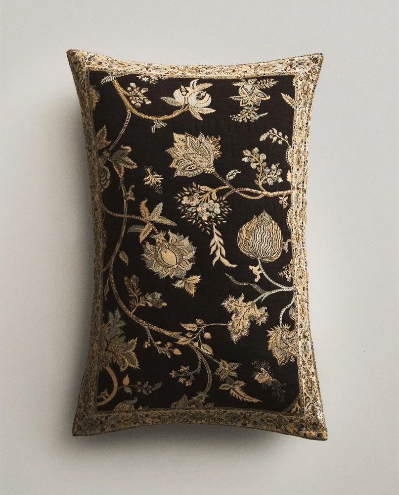 Zara Home наволочка декоративная из хлопка, коричневый, 40x60 см · 5334/008