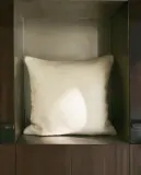 Zara Home наволочка декоративная из шерсти, светло-бежевый, 45x45 см — фото 1