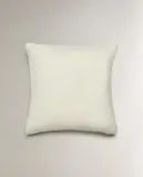 Zara Home наволочка декоративная из шерсти, светло-бежевый, 45x45 см — фото 7