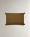 Zara Home наволочка декоративная из хлопка, бежевый, 40x60 см — фото 3