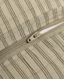 Zara Home наволочка декоративная из хлопка, зелёный, в полоску, 40x40 см — фото 2