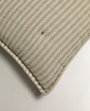 Zara Home наволочка декоративная из хлопка, зелёный, в полоску, 40x40 см — фото 5
