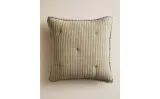 Zara Home наволочка декоративная из хлопка, зелёный, в полоску, 40x40 см — фото 8