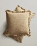 Zara Home наволочка декоративная из хлопка, синий, в полоску — фото 1