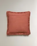 Zara Home наволочка декоративная из хлопка, синий, в полоску — фото 4