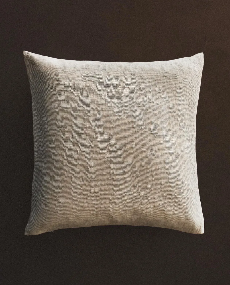 Zara Home наволочка декоративная из вискозы, серо-бежевый, 45x45 см