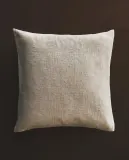 Zara Home наволочка декоративная из вискозы, серо-бежевый, 45x45 см — фото 1