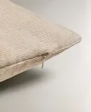 Zara Home наволочка декоративная из вискозы, серо-бежевый, 45x45 см — фото 4