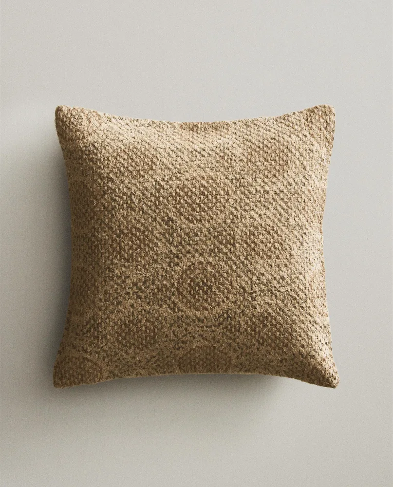 Zara Home наволочка декоративная из льна, светло-бежевый, 45x45 см