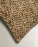 Zara Home наволочка декоративная из льна, светло-бежевый, 45x45 см — фото 4