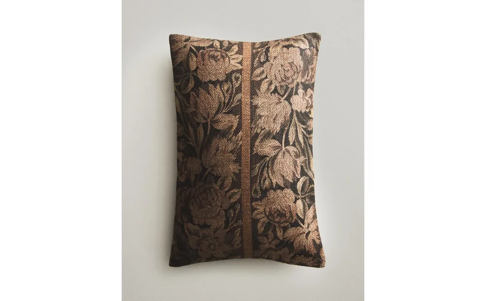 Zara Home наволочка декоративная из льна, розовый, 40x60 см · 3348/008