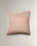 Zara Home наволочка декоративная из вискозы, серебристый — фото 4