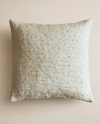 Zara Home наволочка декоративная из хлопка, розовый, 40x40 см