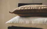 Zara Home наволочка декоративная из хлопка, коричневый, в полоску, 40x60 см — фото 7