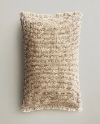 Zara Home наволочка декоративная из хлопка, экрю, 40x60 см · 5305/008