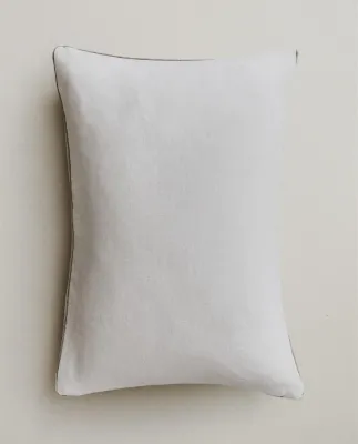 Zara Home наволочка декоративная из льна, белый, 40x60 см