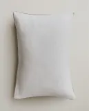 Zara Home наволочка декоративная из льна, белый, 40x60 см — фото 1