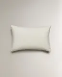 Zara Home наволочка декоративная из льна, белый, 40x60 см — фото 4