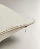 Zara Home наволочка декоративная из льна, белый, 40x60 см — фото 5