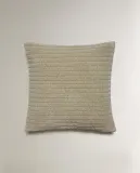 Zara Home наволочка декоративная из хлопка, зелёный, 45x45 см · 6324/008 — фото 3