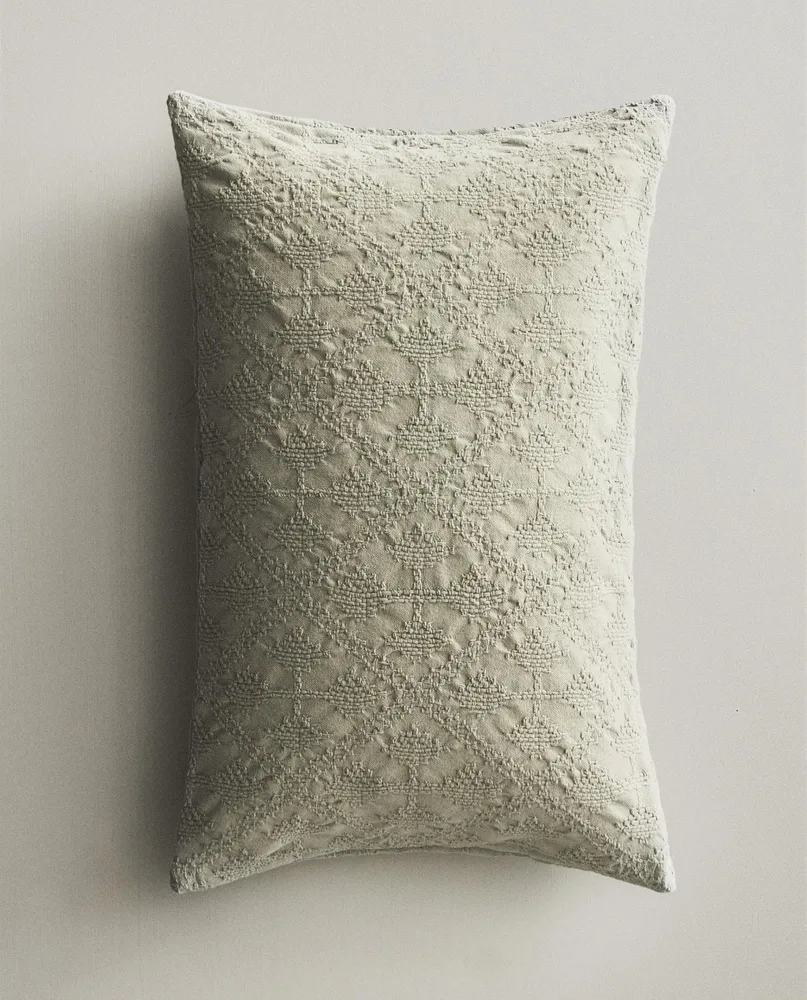 Zara Home наволочка декоративная из хлопка, зелёный, 40x60 см · 6327/008