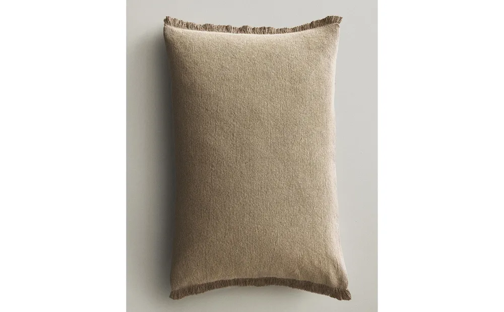 Zara Home наволочка декоративная из хлопка, бежевый, 50x75 см · 6329/008