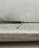 Zara Home наволочка декоративная из льна, серый, 40x60 см — фото 5